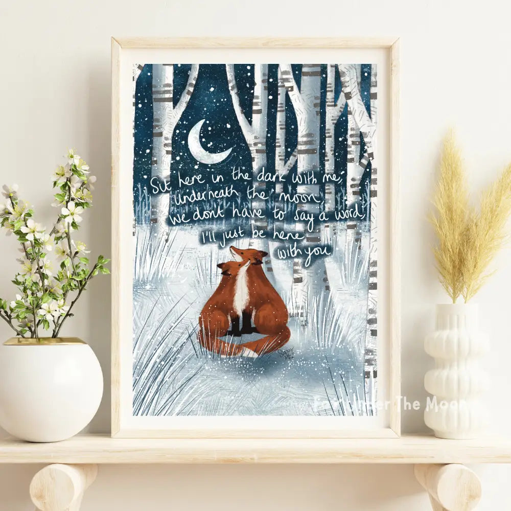 'Sit With Me' Art Print