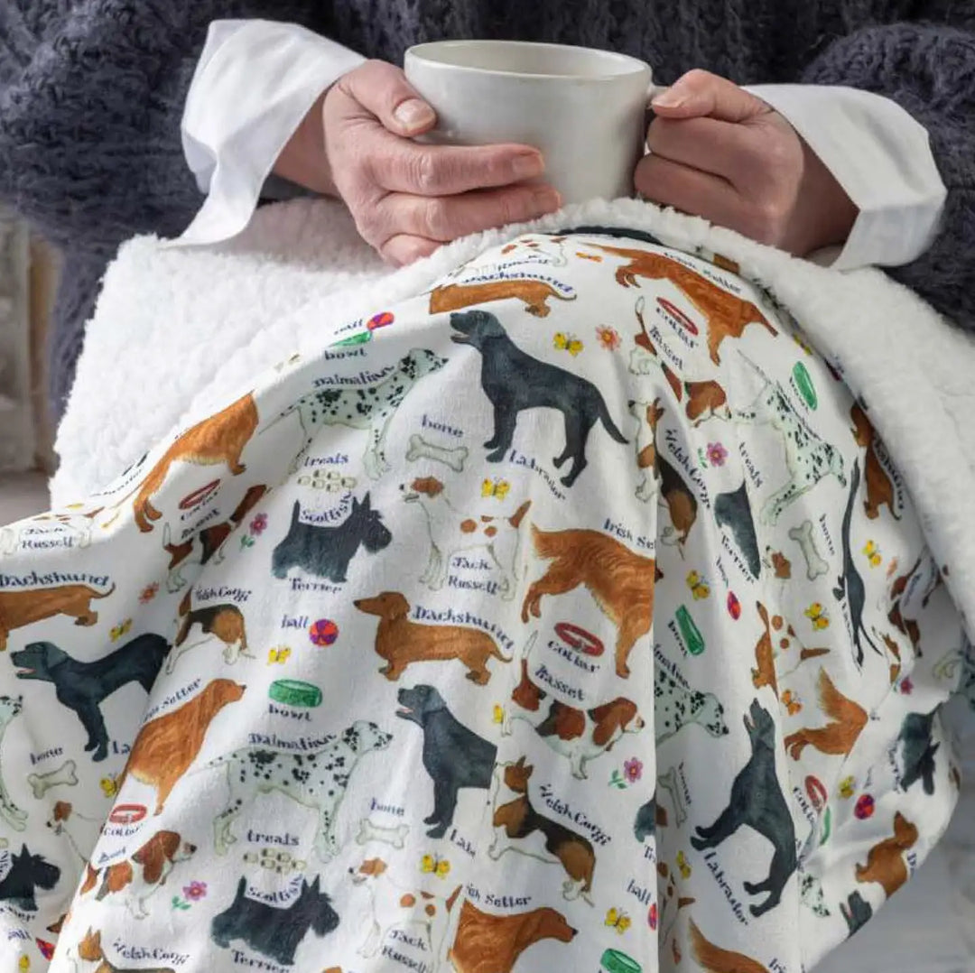 'Dog Breeds' Lap Blanket