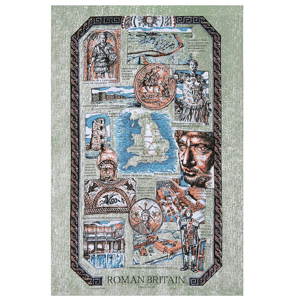 Roman Britain Cotton Tea Towel