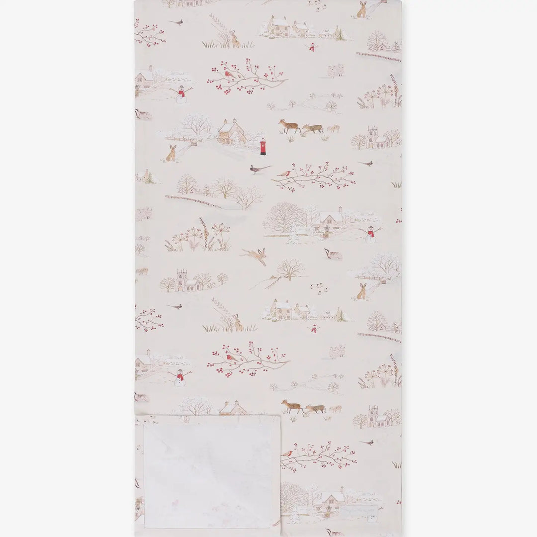 Snowy Village Table Runner Short Length