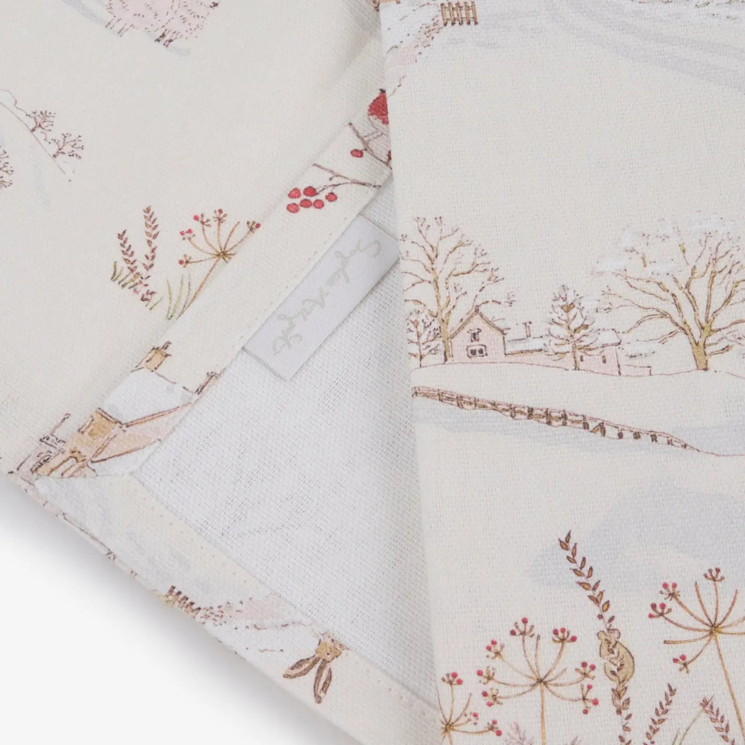 Snowy Village Napkins - Set of 4