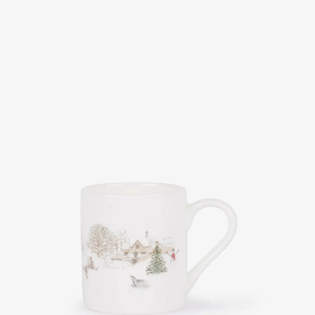 Snowy Village Mini Mug Bauble