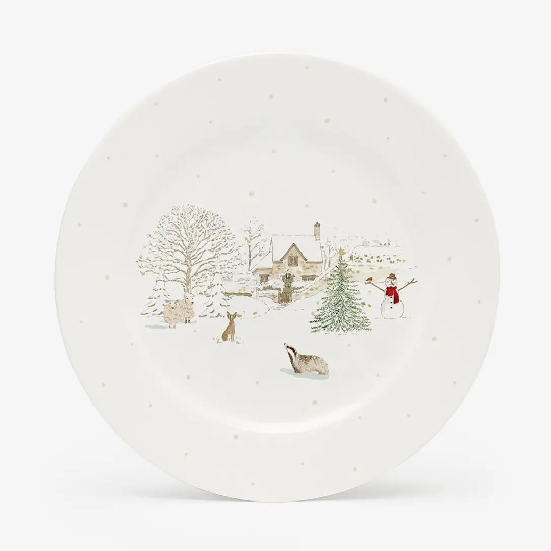 Snowy Village Side Plate