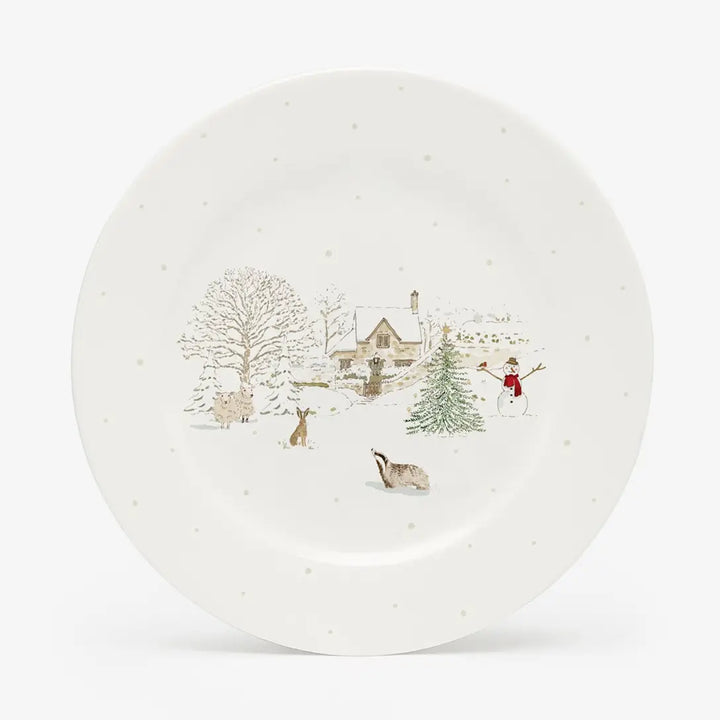 Snowy Village Side Plate