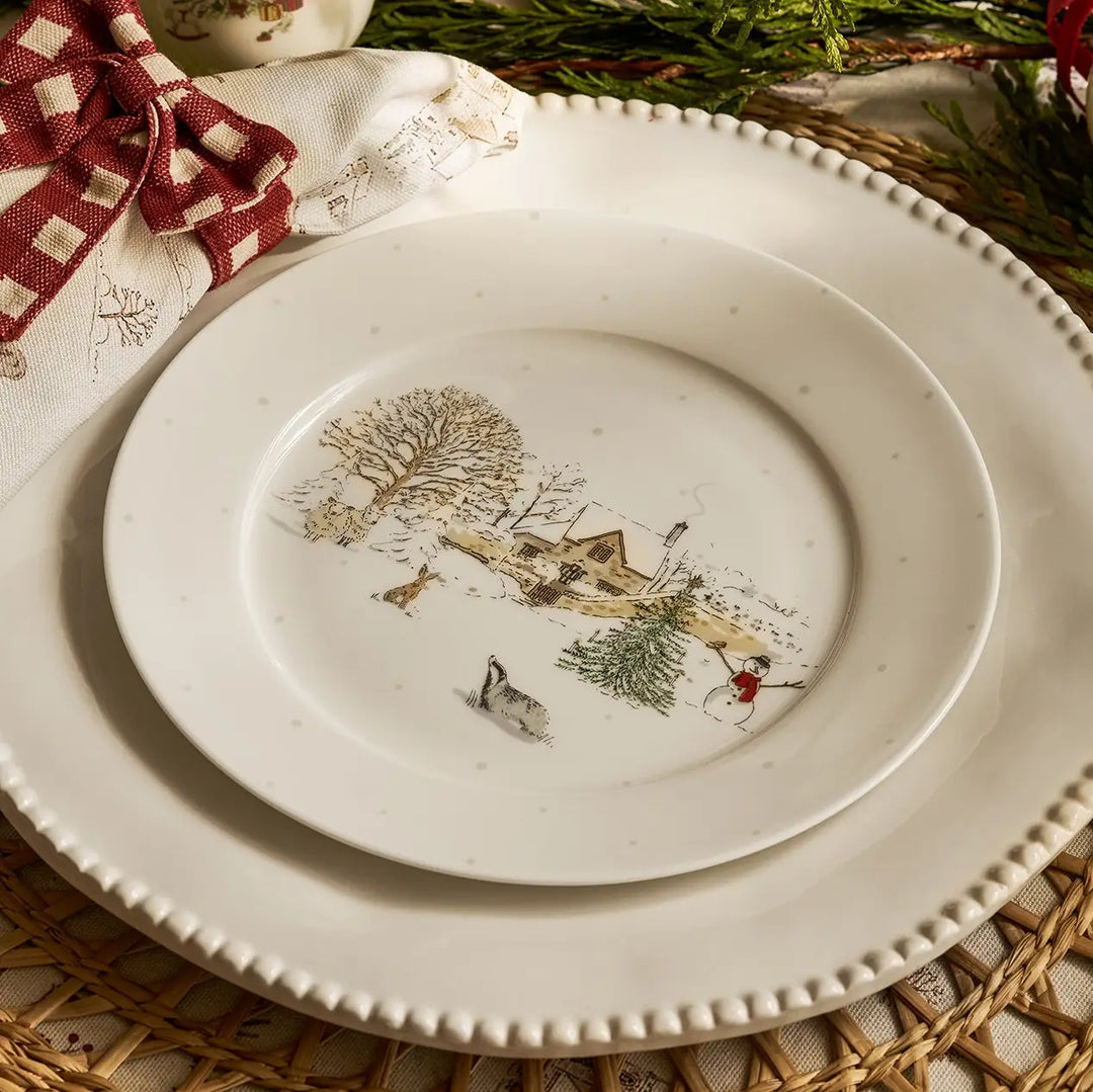 Snowy Village Side Plate