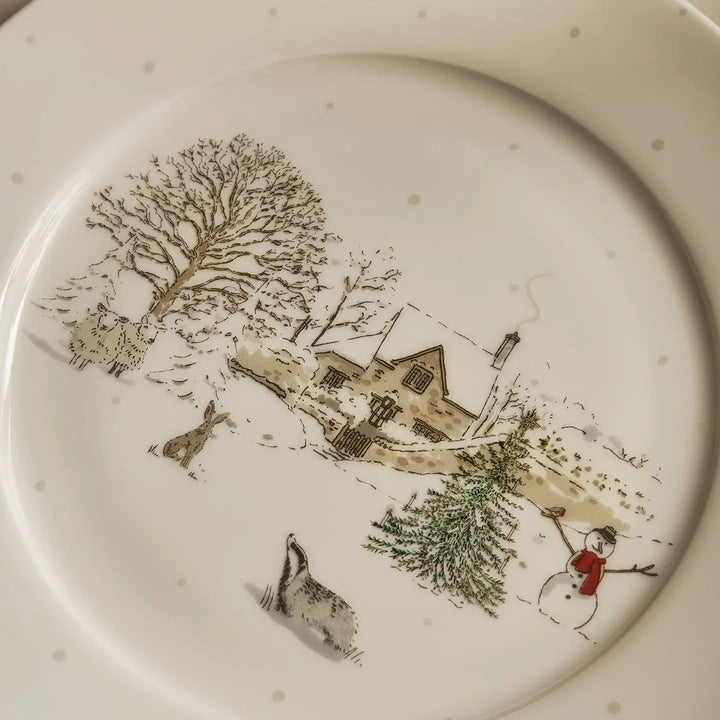Snowy Village Side Plate