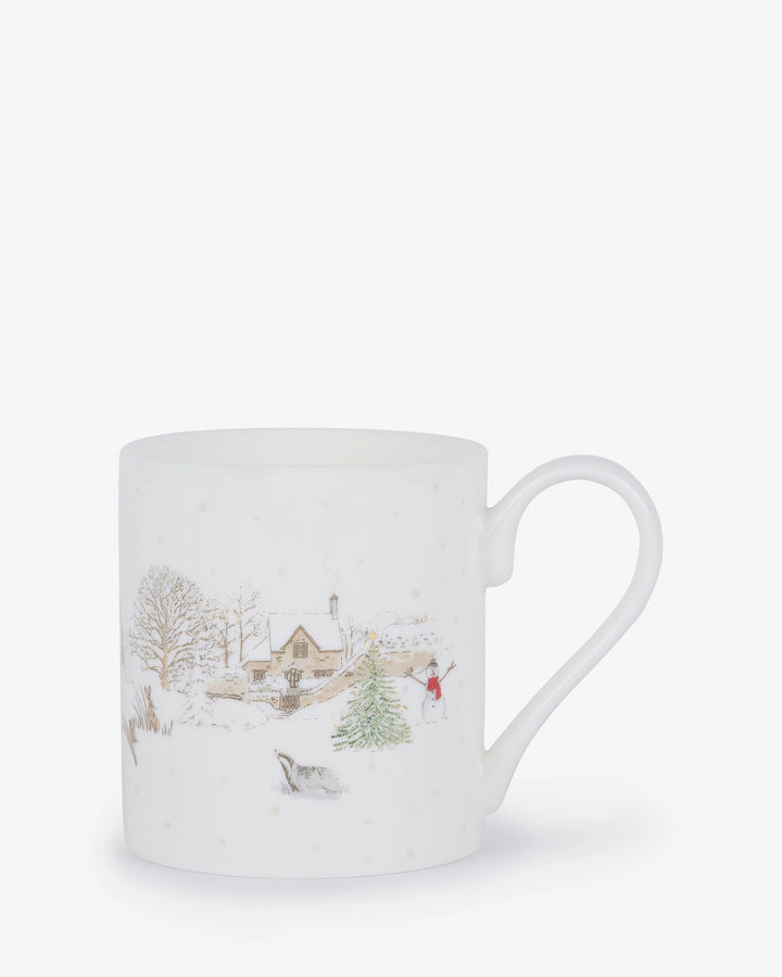 Snowy Village Mug