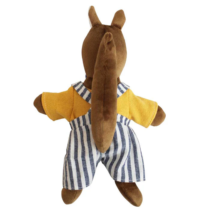 Mr. Squirrel with Stripy Dungarees