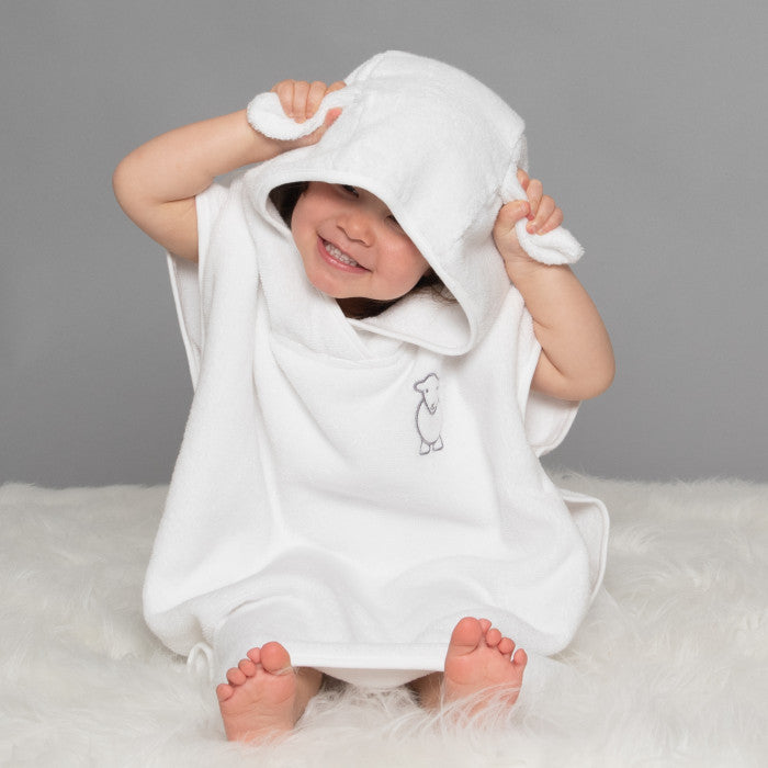 Herdy Baby Poncho - White