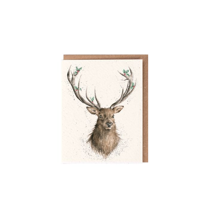 'Christmas Stag' Gift Enclosure Card