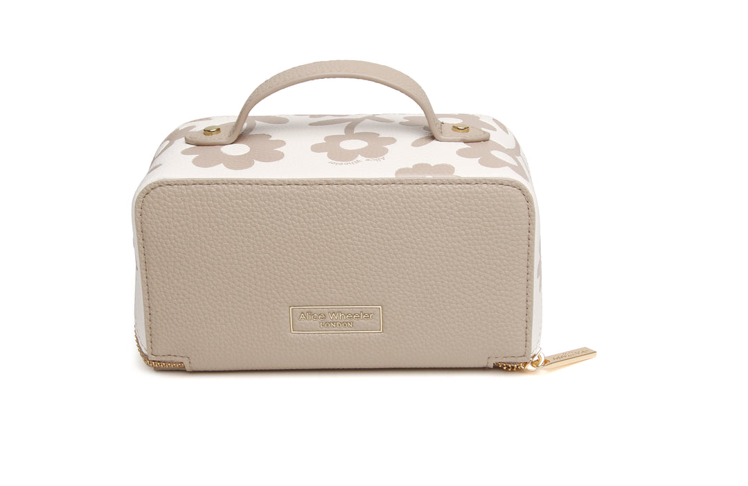 Mini-Train Case by Alice Wheeler London-- Stone Floral