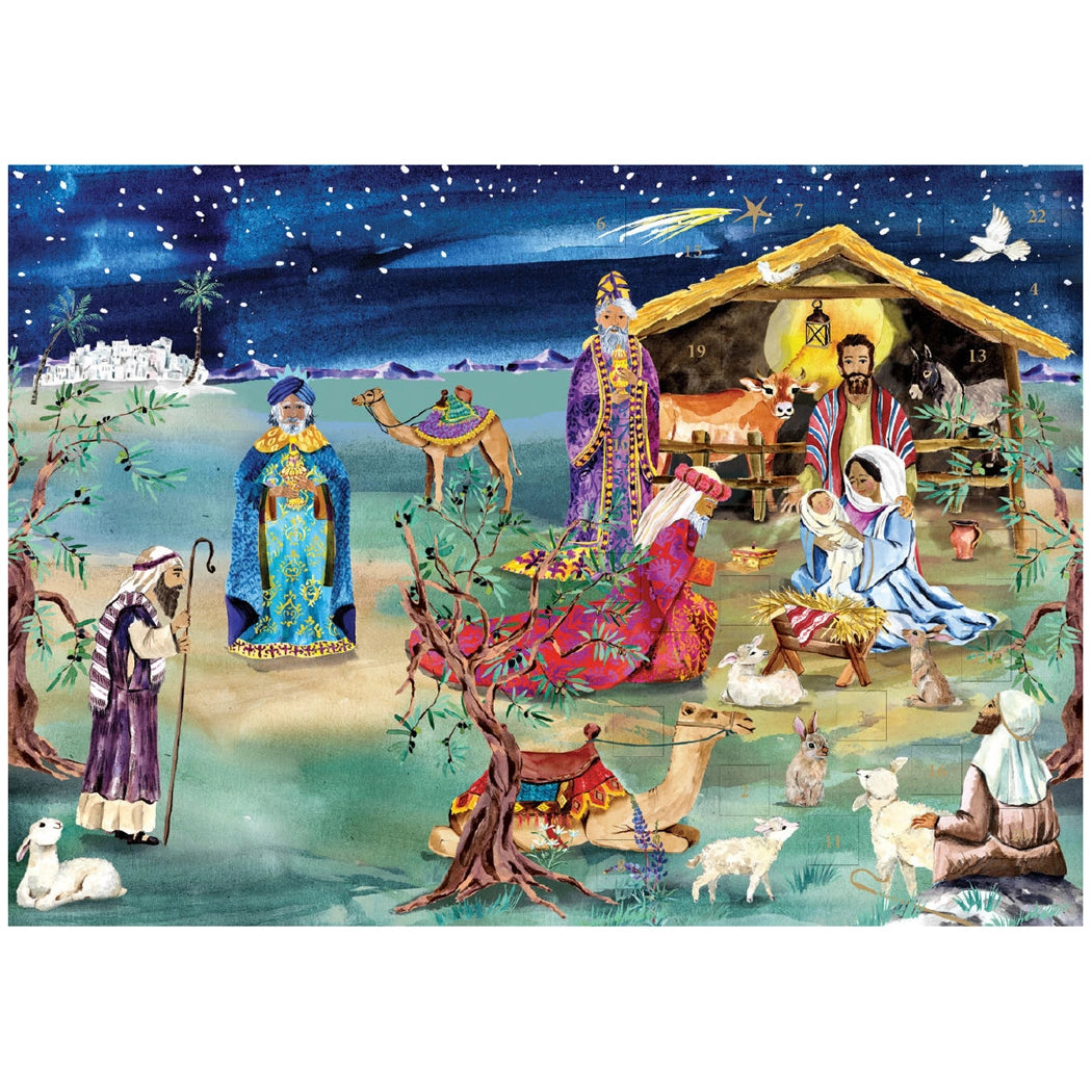 Christmas Story Advent Calendar Card