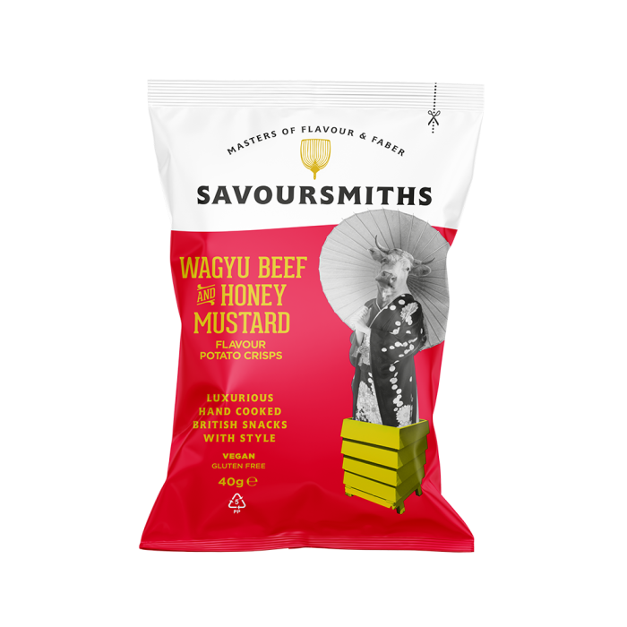 Savoursmith's Vegan Wagyu Beef Honey Mustard Crisps (Single Serving Bag)