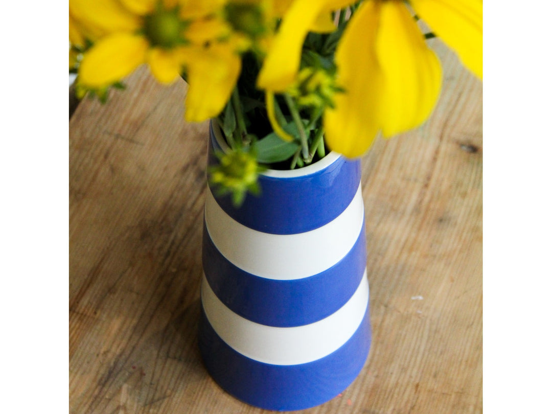 Cornishware Tall Lighthouse Blue Vase