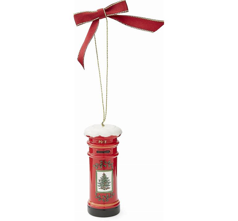 Spode Post Box Ornament