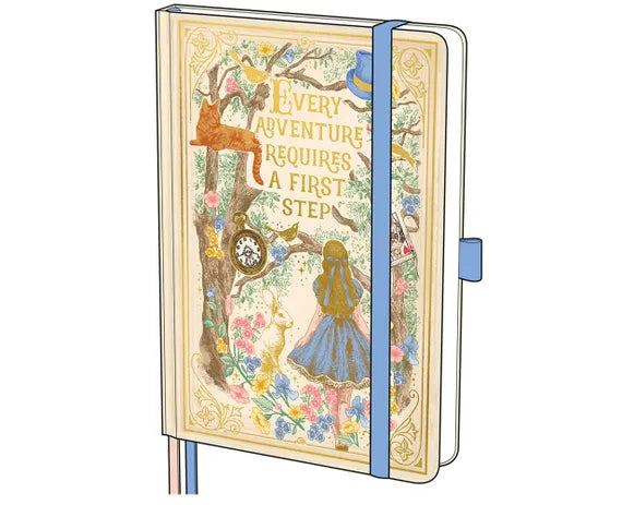 Alice in Wonderland Storybook A5 Lined Notebook