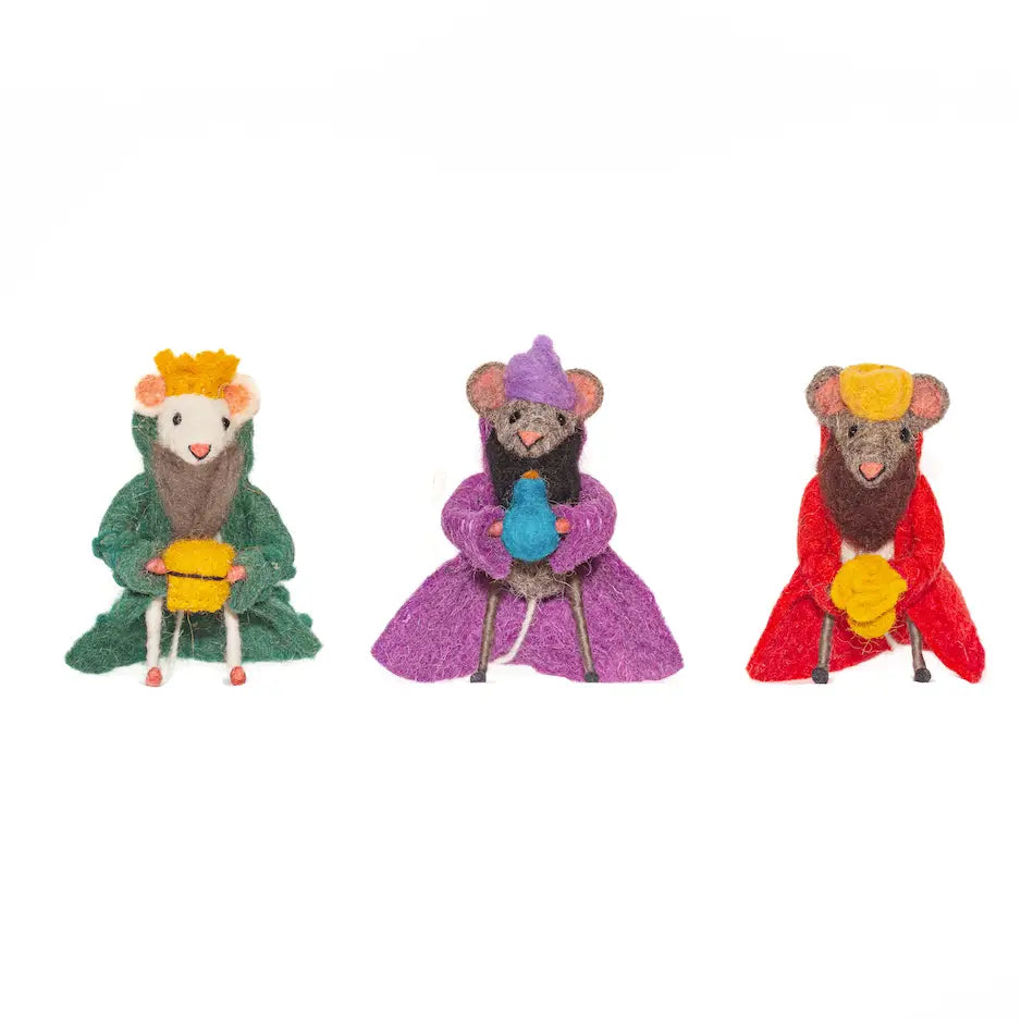 Three Wise Men Felt Christmas Decoration Set