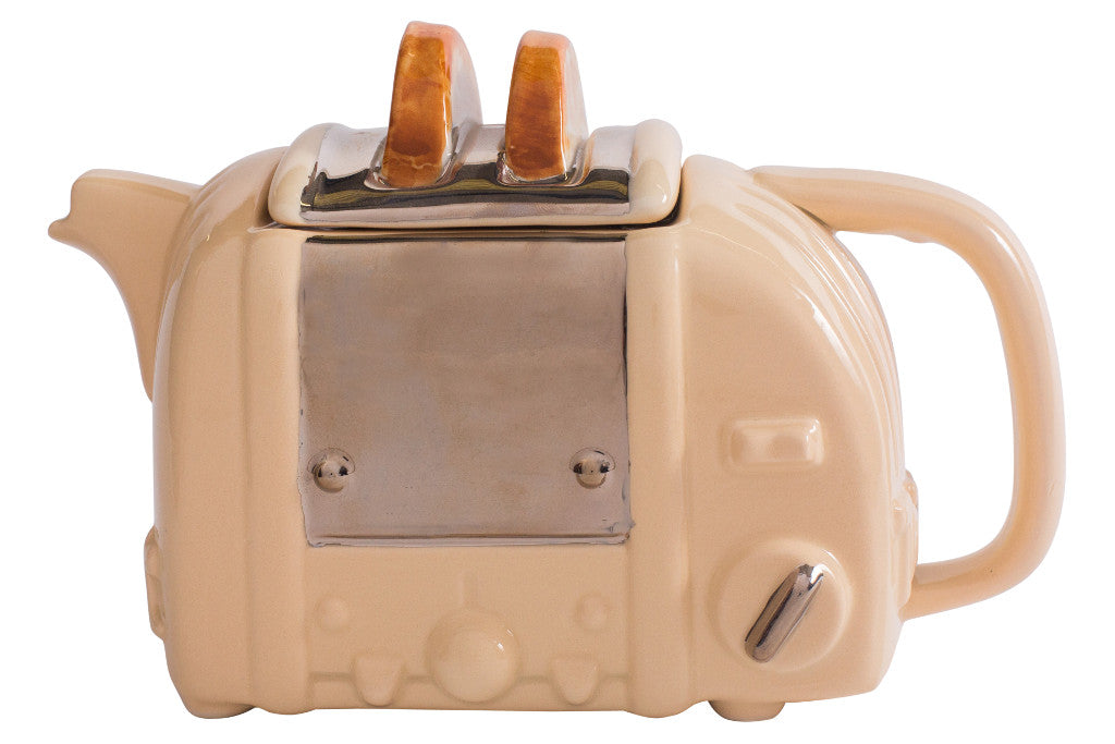 Retro Toaster Medium Teapot - Cream