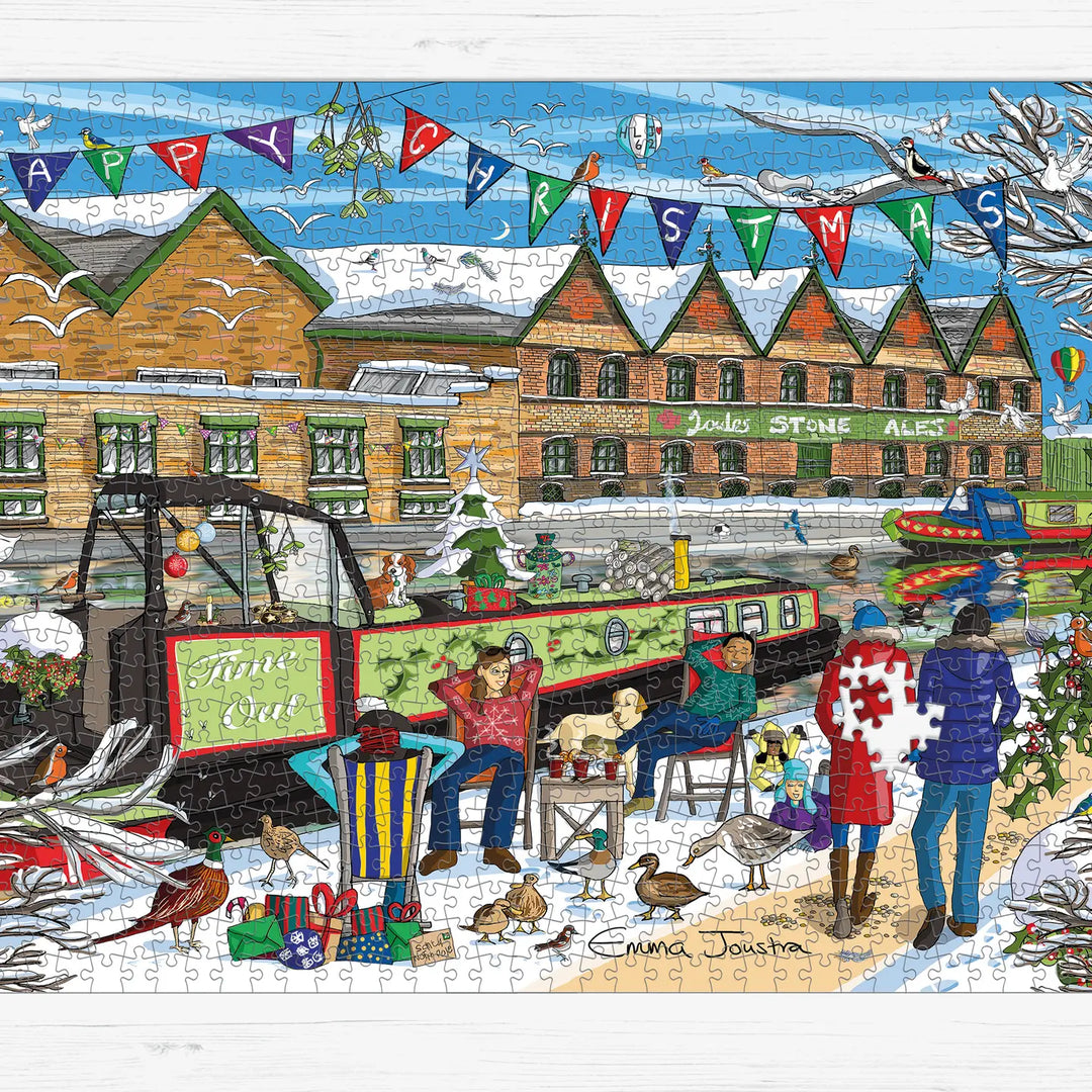 Christmas Towpath 1000 Piece Jigsaw Puzzle