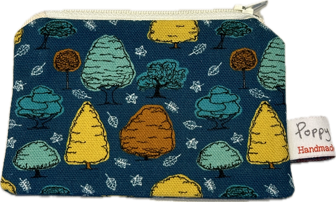 Trees Small Flat Coin Purse