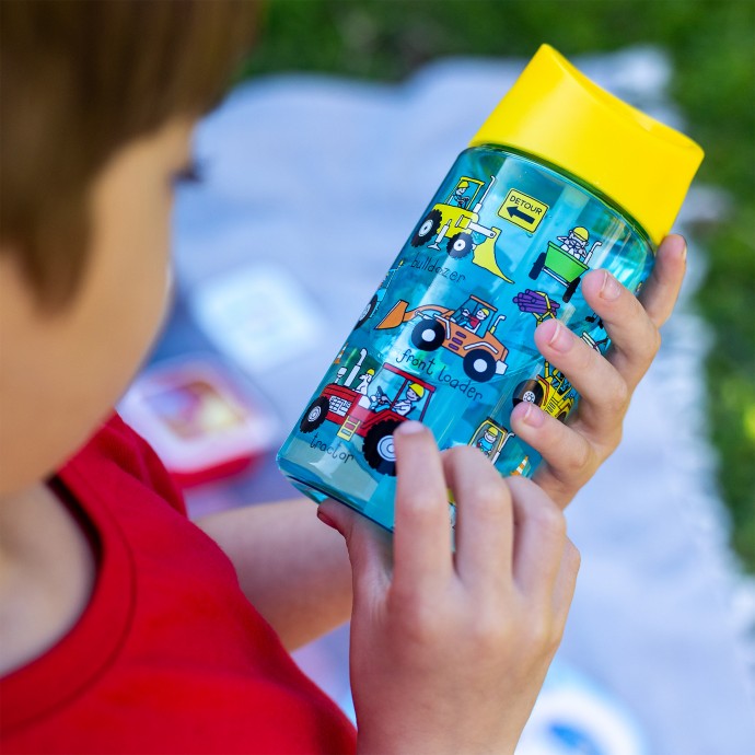 Trucks Kids Water Bottle