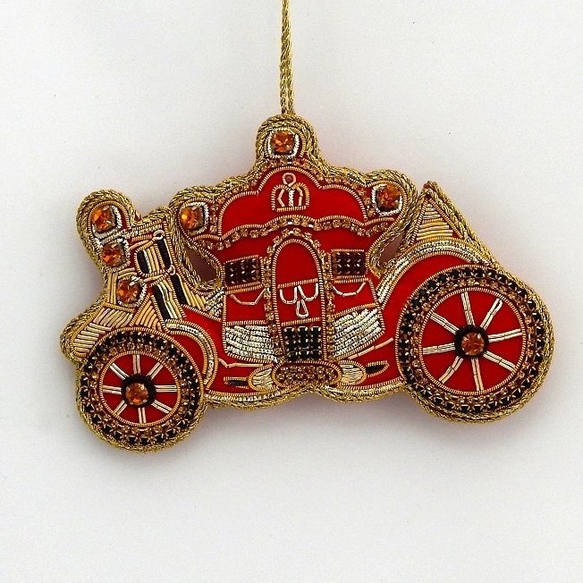 Red Crystal Carriage Decoration by Tinker Tailor London