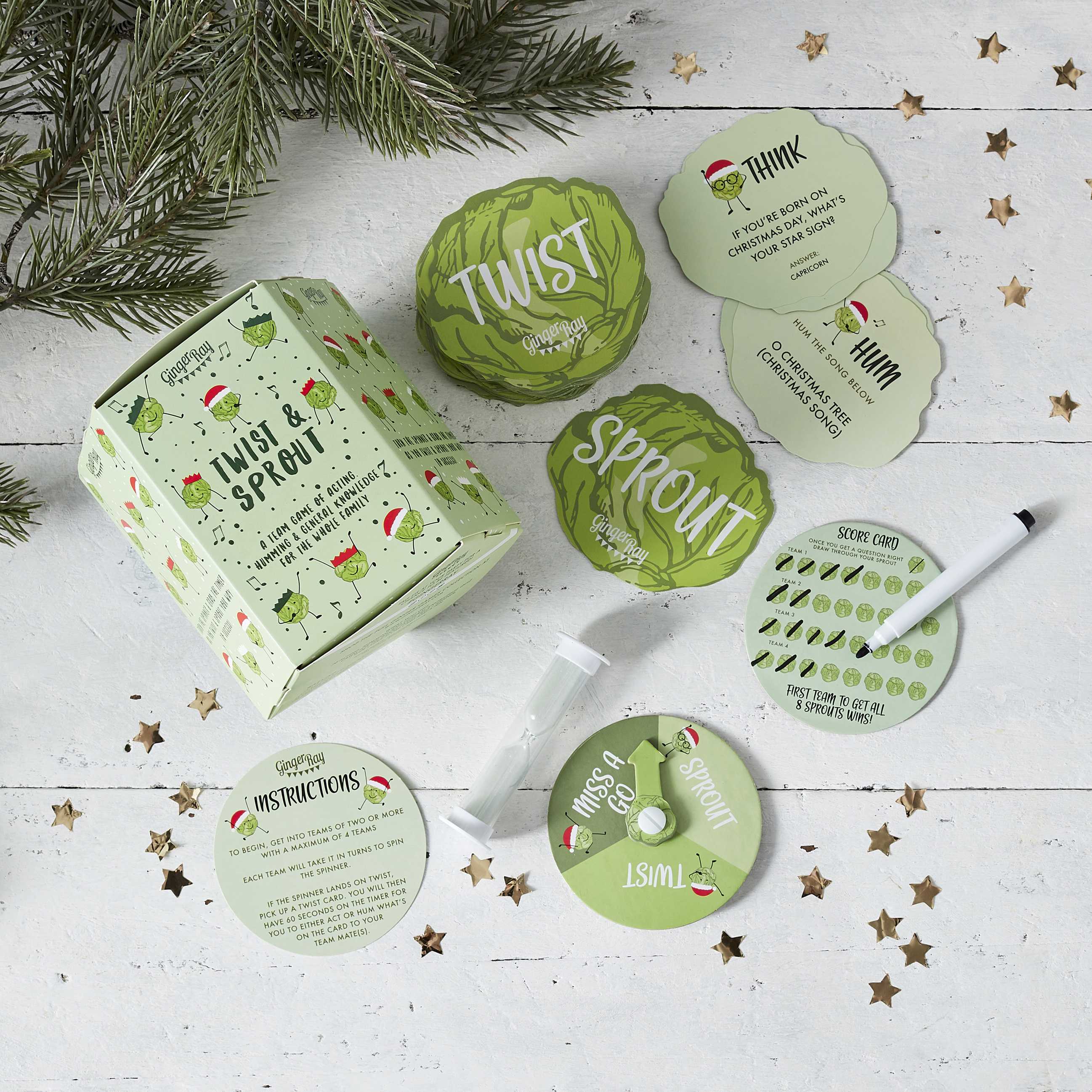 Twist & Sprout Christmas Family Party Game