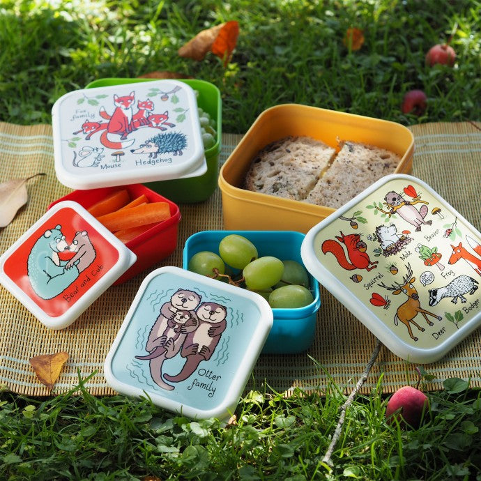 Nesting Woodland Snack Boxes