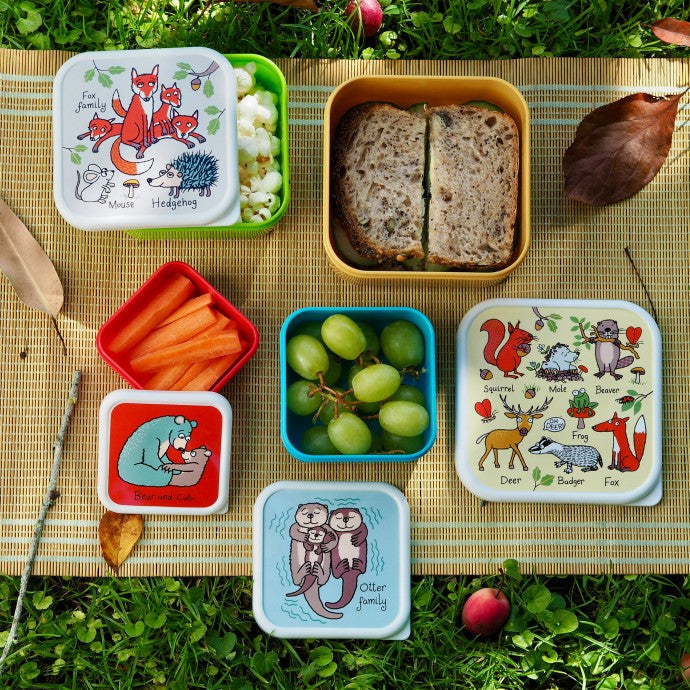 Nesting Woodland Snack Boxes