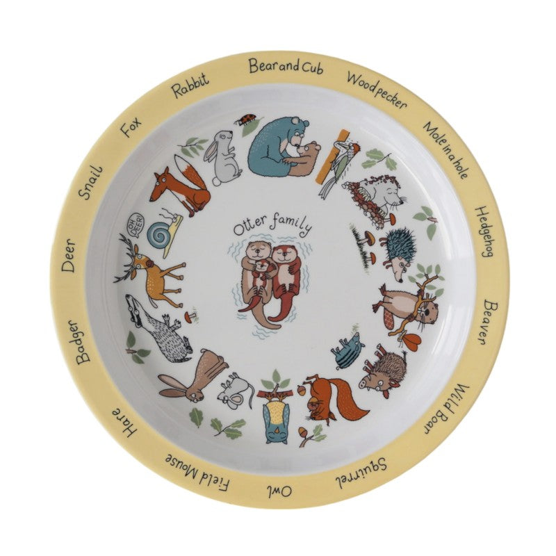 Woodland Melamine Kids Plate