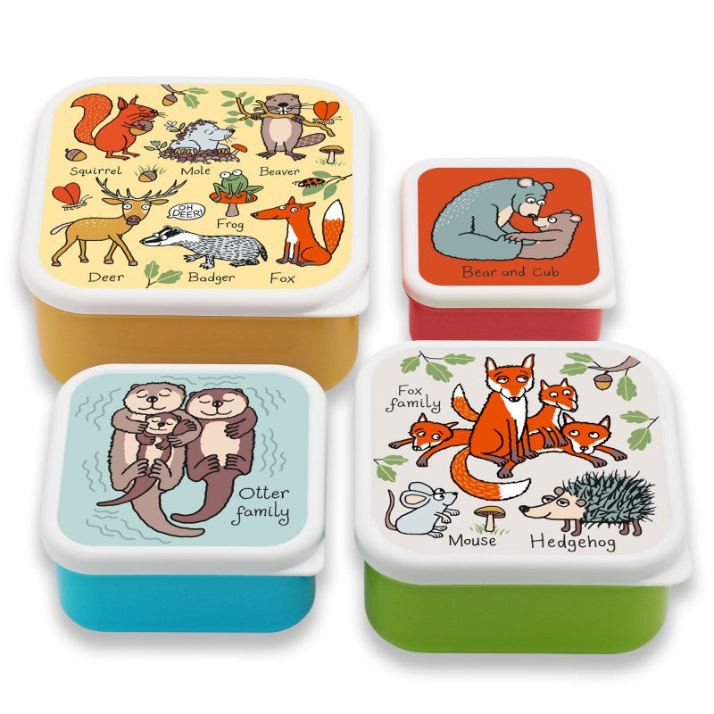 Nesting Woodland Snack Boxes