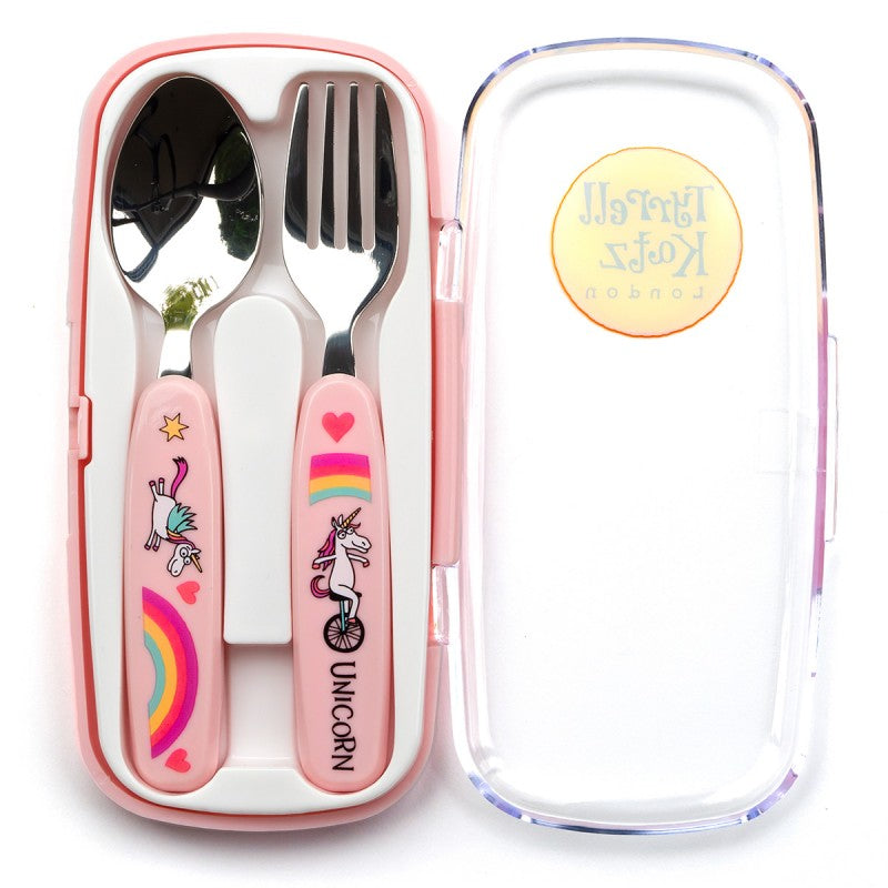 Unicorns Kids Fork & Spoon Set