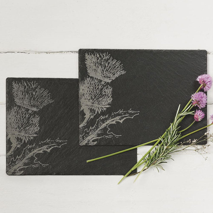Thistle Slate Placemats - Set of 2