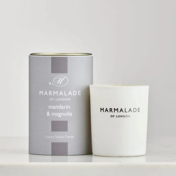 Mandarin & Magnolia Luxury Glass Votive Candle
