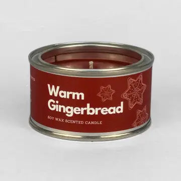 Warm Gingerbread Paint Tin Candle