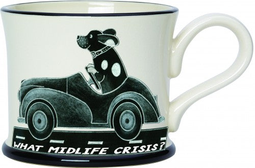 What Midlife Crisis? - It's a Dog's Life Mug by Moorland Pottery