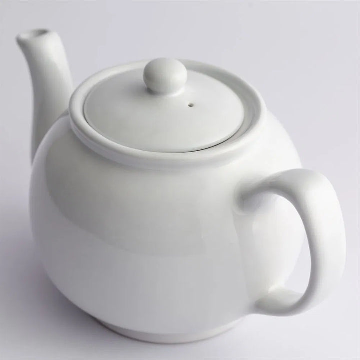White 6-cup Teapot