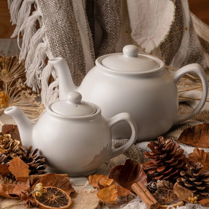 White 2-cup Teapot