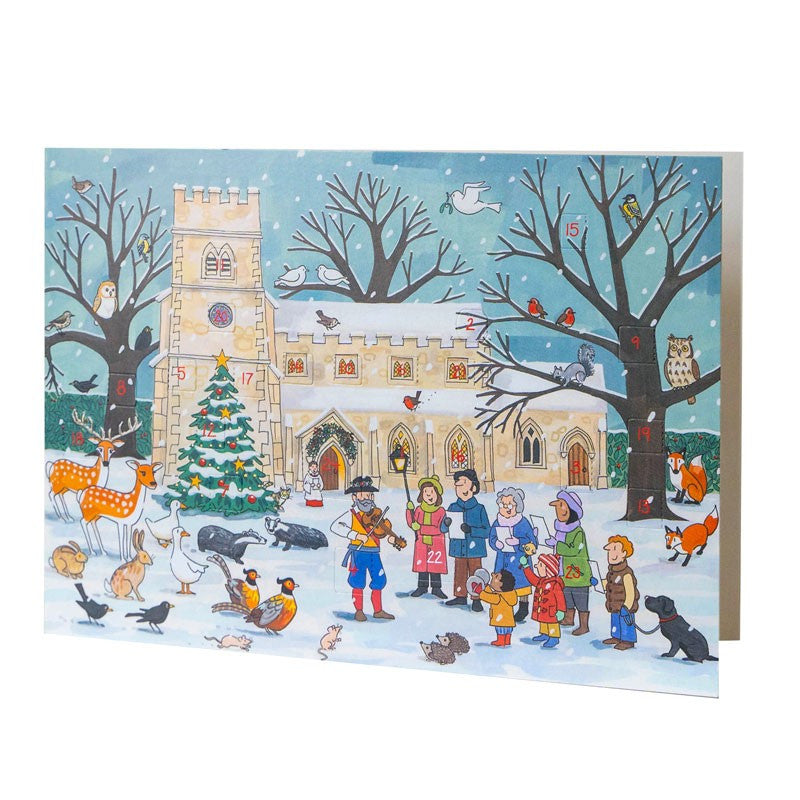 Winter Wildlife Advent Calendar Card