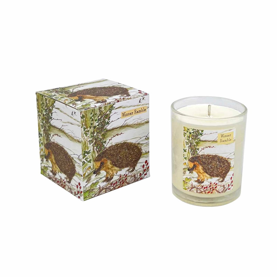 Black Cherry - Winter Ramble Votive Candle - Hedgehog