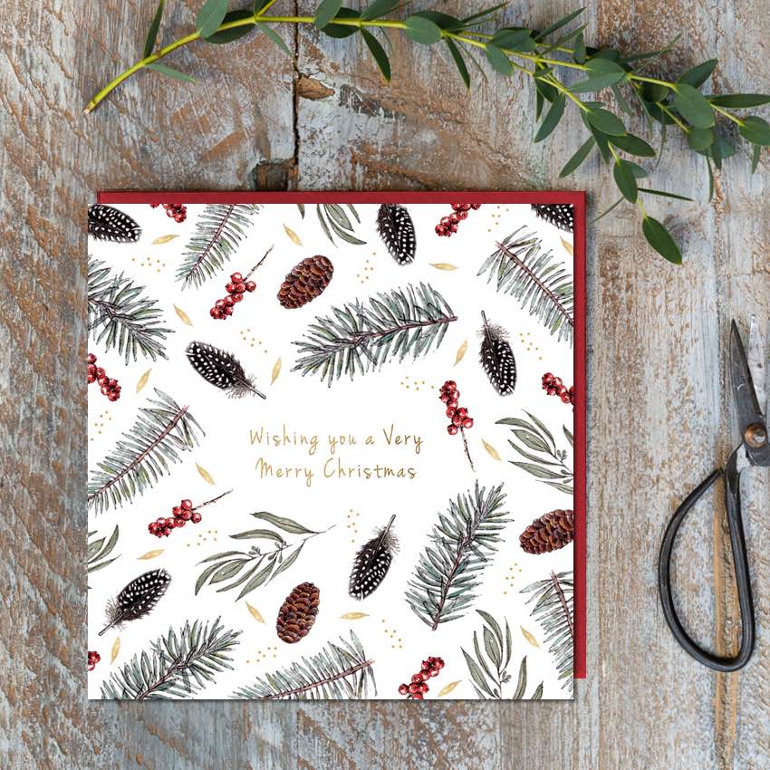 Wishing You a Very Merry Christmas Greetings Card