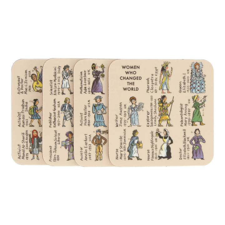 Women Who Changed the World Set of 4 Coasters