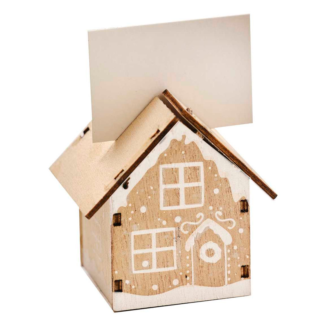 Wooden House Place Card Holders