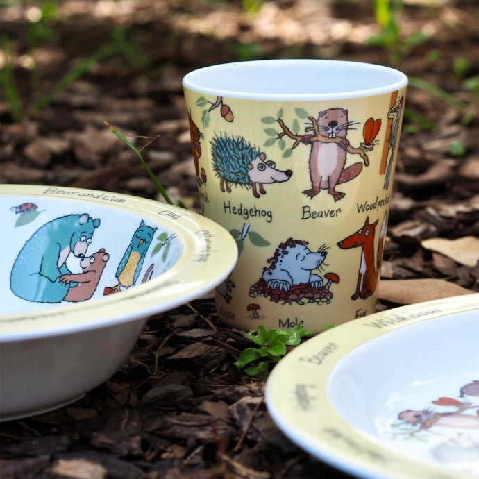 Woodland Melamine Kids Plate