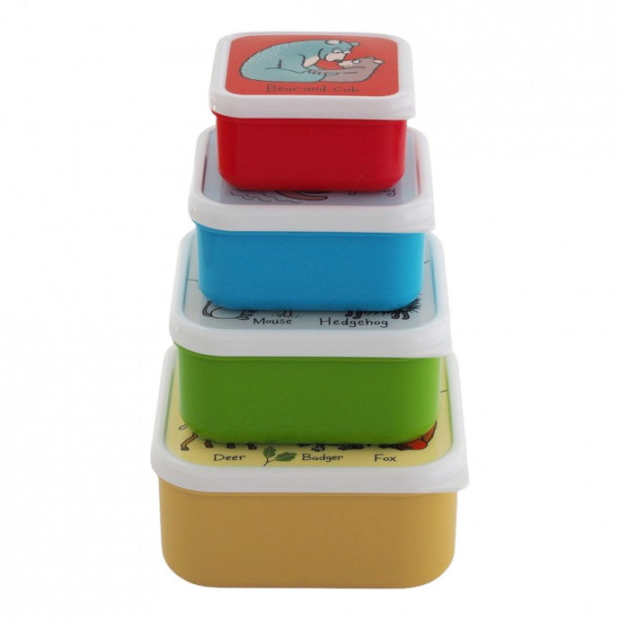 Nesting Woodland Snack Boxes