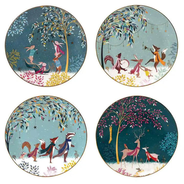 Woodland Tales Set of 4 Side Plates