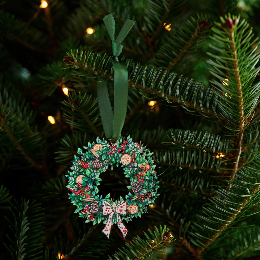 Wreath Wooden Christmas Decoration