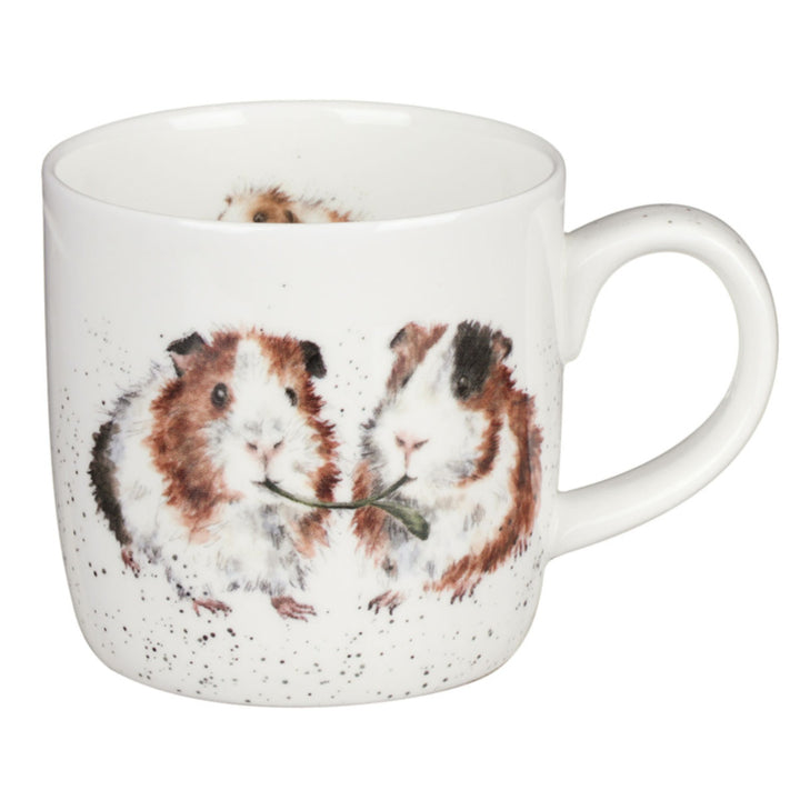 'Lettuce Be Friends' Guinea Pig Small Bone China Mug (11oz)