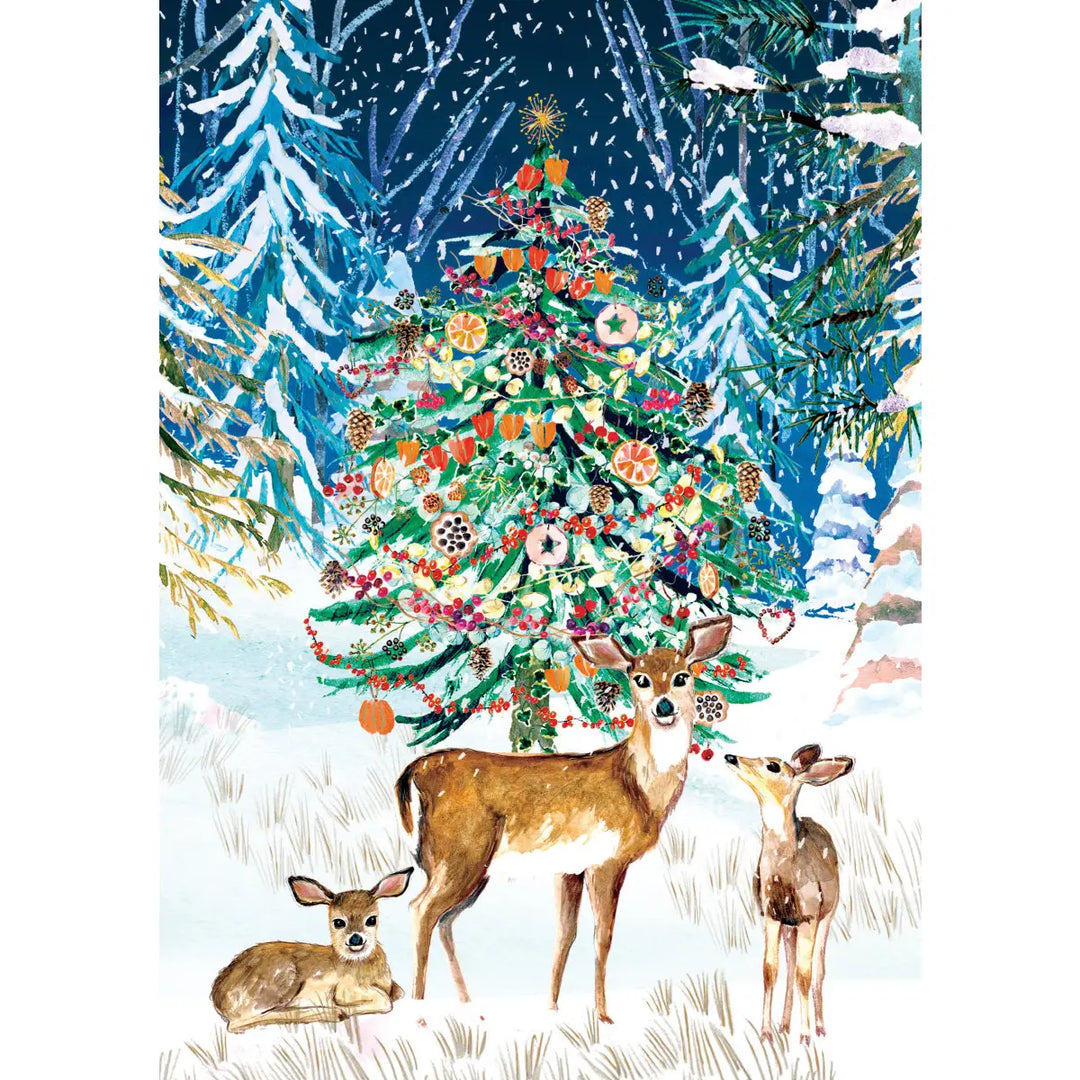 Wild Winter's Song Tree Greeting Card