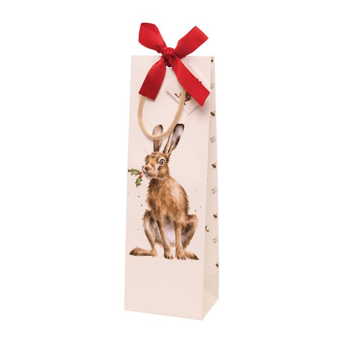 'Golden Hour' Hare Bottle Gift Bag